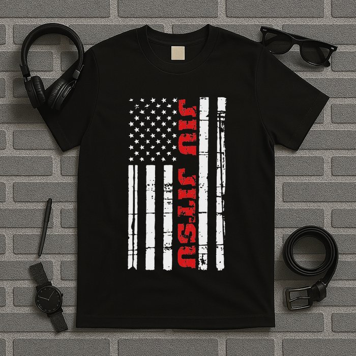 Jiu Jitsu Flag American Jiu Jitsu Bjj T-Shirt
