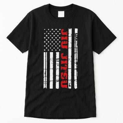 Jiu Jitsu Flag American Jiu Jitsu Bjj Tall T-Shirt