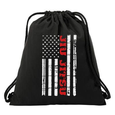 Jiu Jitsu Flag American Jiu Jitsu Bjj Drawstring Bag