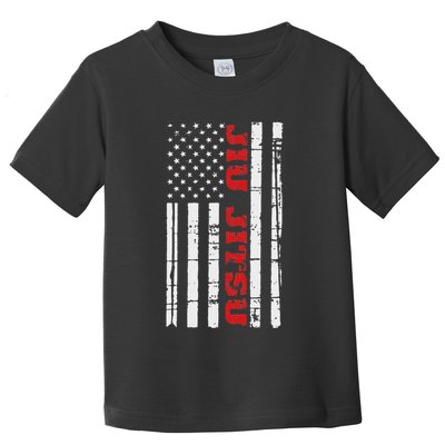 Jiu Jitsu Flag American Jiu Jitsu Bjj Toddler T-Shirt