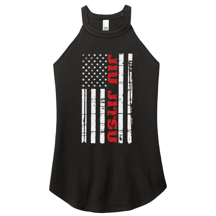 Jiu Jitsu Flag American Jiu Jitsu Bjj Women's Perfect Tri Rocker Tank