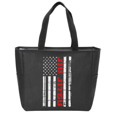 Jiu Jitsu Flag American Jiu Jitsu Bjj Zip Tote Bag