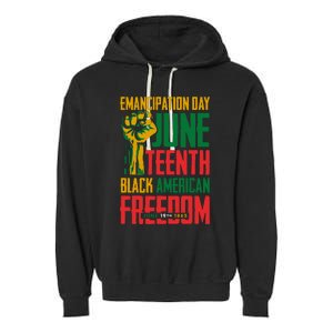 Juneteenth Juneteenth For Freedom Garment-Dyed Fleece Hoodie