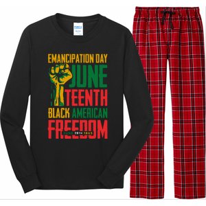 Juneteenth Juneteenth For Freedom Long Sleeve Pajama Set