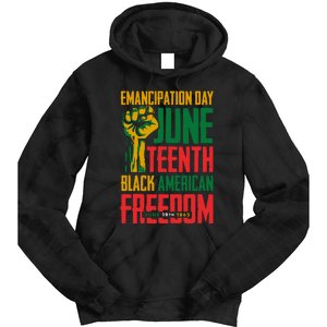 Juneteenth Juneteenth For Freedom Tie Dye Hoodie