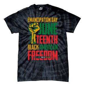 Juneteenth Juneteenth For Freedom Tie-Dye T-Shirt