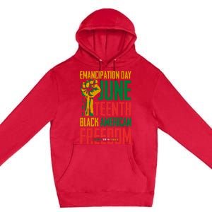 Juneteenth Juneteenth For Freedom Premium Pullover Hoodie