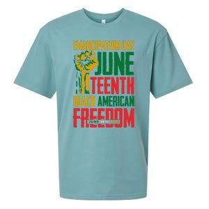 Juneteenth Juneteenth For Freedom Sueded Cloud Jersey T-Shirt