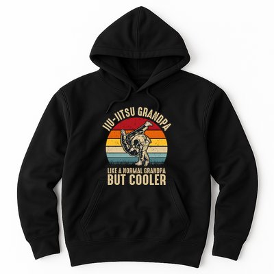 Jiu Jitsu Grandpa Like A Normal But Cooler Funny Dad Gifts Retro Plus Size Hoodie