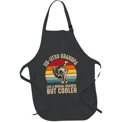Jiu Jitsu Grandpa Like A Normal But Cooler Funny Dad Gifts Retro Plus Size Apron