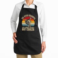 Jiu Jitsu Grandpa Like A Normal But Cooler Funny Dad Gifts Retro Plus Size Apron