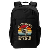 Jiu Jitsu Grandpa Like A Normal But Cooler Funny Dad Gifts Retro Plus Size Backpack