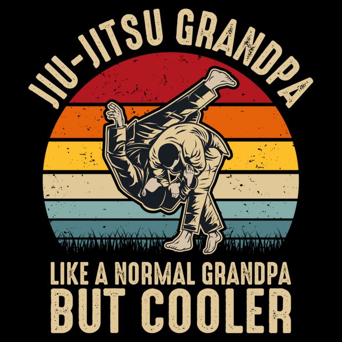 Jiu Jitsu Grandpa Like A Normal But Cooler Funny Dad Gifts Retro Plus Size Bucket Hat
