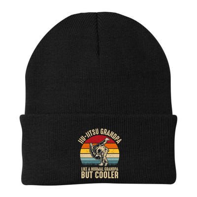 Jiu Jitsu Grandpa Like A Normal But Cooler Funny Dad Gifts Retro Plus Size Beanie