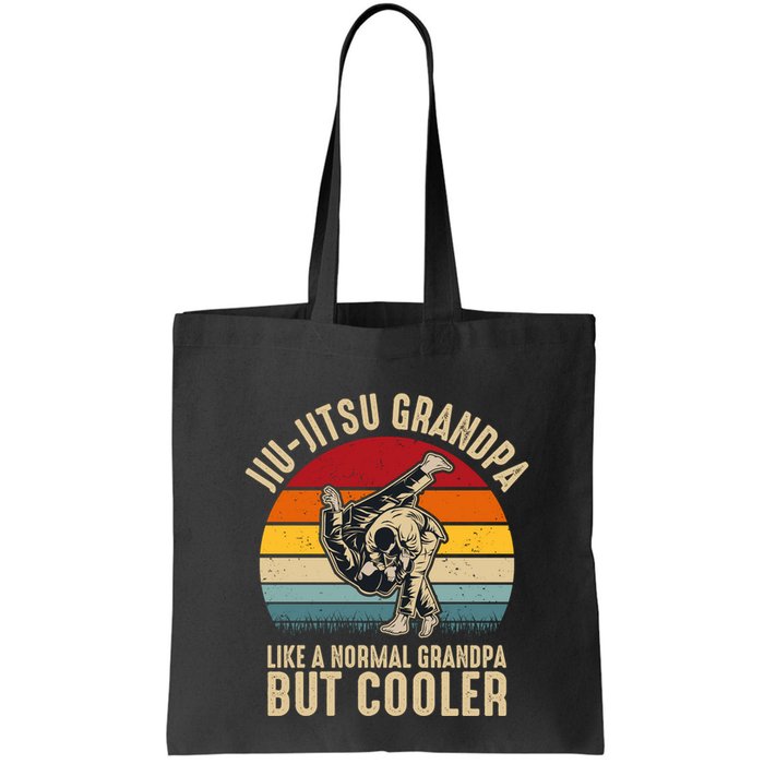 Jiu Jitsu Grandpa Like A Normal But Cooler Funny Dad Gifts Retro Plus Size Bag