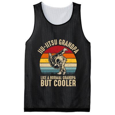 Jiu Jitsu Grandpa Like A Normal But Cooler Funny Dad Gifts Retro Plus Size Mesh Reversible Basketball Jersey Tank