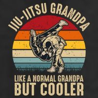Jiu Jitsu Grandpa Like A Normal But Cooler Funny Dad Gifts Retro Plus Size 25L Jumbo Tote