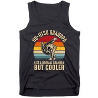 Jiu Jitsu Grandpa Like A Normal But Cooler Funny Dad Gifts Retro Plus Size Tank Top