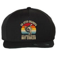 Jiu Jitsu Grandpa Like A Normal But Cooler Funny Dad Gifts Retro Plus Size Wool Snapback Cap