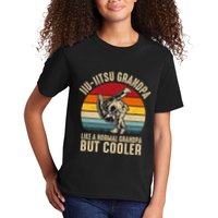 Jiu Jitsu Grandpa Like A Normal But Cooler Funny Dad Gifts Retro Plus Size Kids T-Shirt