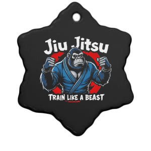 Jiu Jitsu Gorilla Train Like A Beast Ceramic Star Ornament