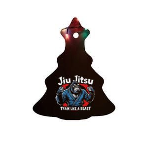 Jiu Jitsu Gorilla Train Like A Beast Ceramic Tree Ornament