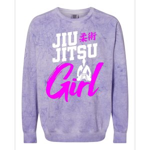 Jiu Jitsu Girl Brazilian Martial Arts Women Gift Colorblast Crewneck Sweatshirt