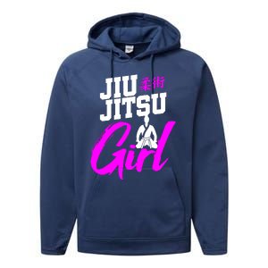 Jiu Jitsu Girl Brazilian Martial Arts Women Gift Performance Fleece Hoodie