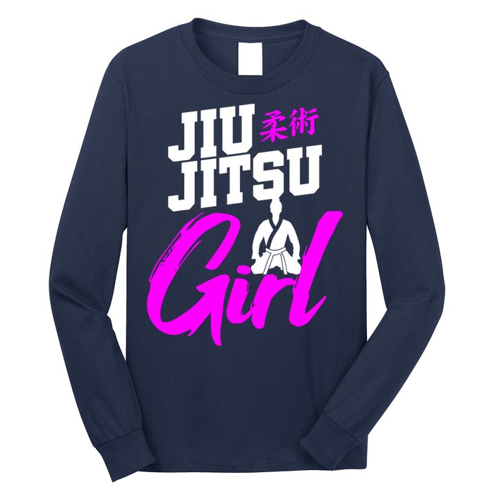 Jiu Jitsu Girl Brazilian Martial Arts Women Gift Long Sleeve Shirt