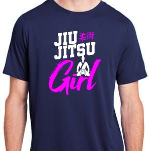 Jiu Jitsu Girl Brazilian Martial Arts Women Gift Adult ChromaSoft Performance T-Shirt