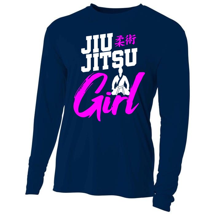 Jiu Jitsu Girl Brazilian Martial Arts Women Gift Cooling Performance Long Sleeve Crew