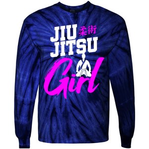 Jiu Jitsu Girl Brazilian Martial Arts Women Gift Tie-Dye Long Sleeve Shirt