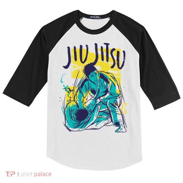 Jiu Jitsu Grunge Kids Colorblock Raglan Jersey