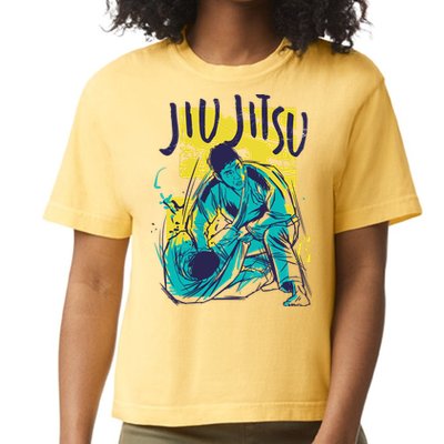 Jiu Jitsu Grunge Comfort Colors Boxy T-Shirt