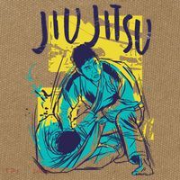Jiu Jitsu Grunge Cotton Canvas Backpack