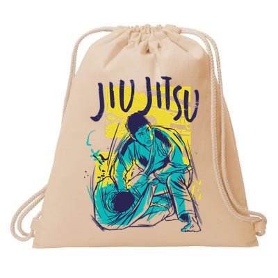 Jiu Jitsu Grunge Drawstring Bag