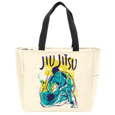 Jiu Jitsu Grunge Zip Tote Bag