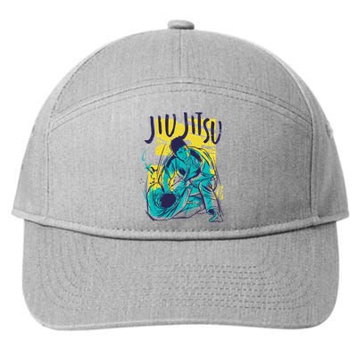 Jiu Jitsu Grunge 7-Panel Snapback Hat