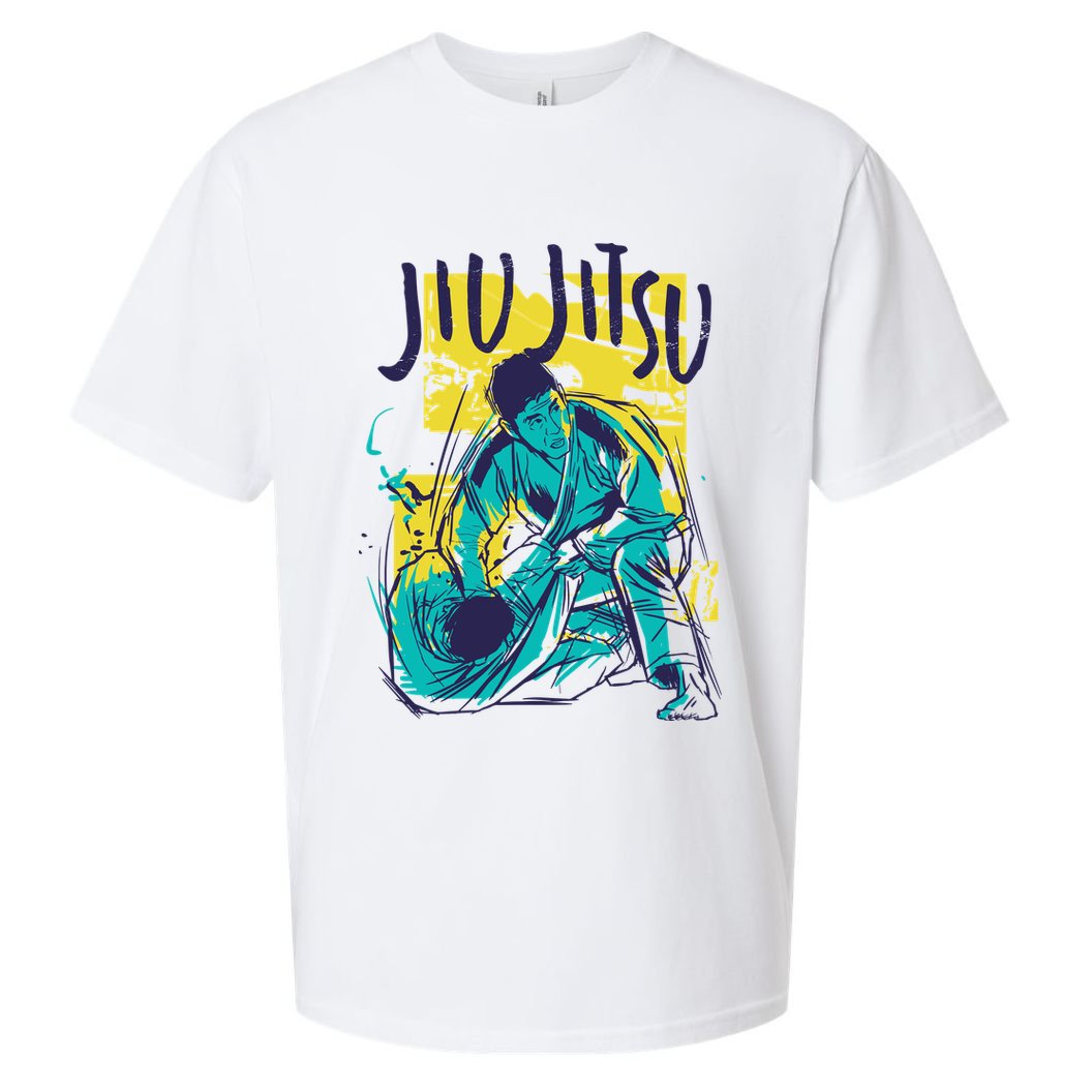Jiu Jitsu Grunge Sueded Cloud Jersey T-Shirt