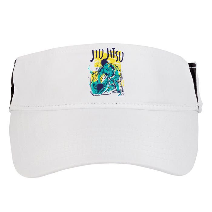 Jiu Jitsu Grunge Adult Drive Performance Visor