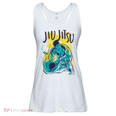 Jiu Jitsu Grunge Ladies Essential Flowy Tank