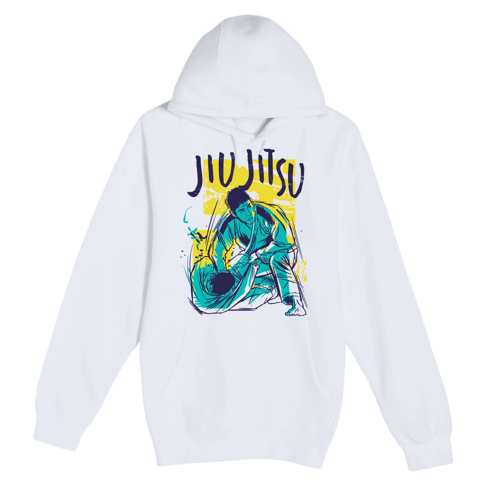 Jiu Jitsu Grunge Premium Pullover Hoodie