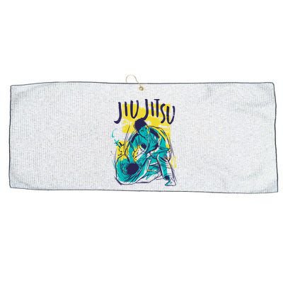 Jiu Jitsu Grunge Large Microfiber Waffle Golf Towel