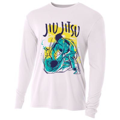 Jiu Jitsu Grunge Cooling Performance Long Sleeve Crew