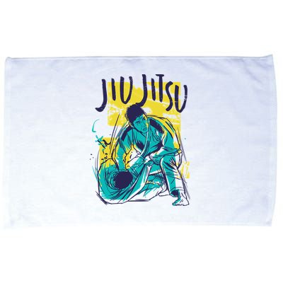 Jiu Jitsu Grunge Microfiber Hand Towel