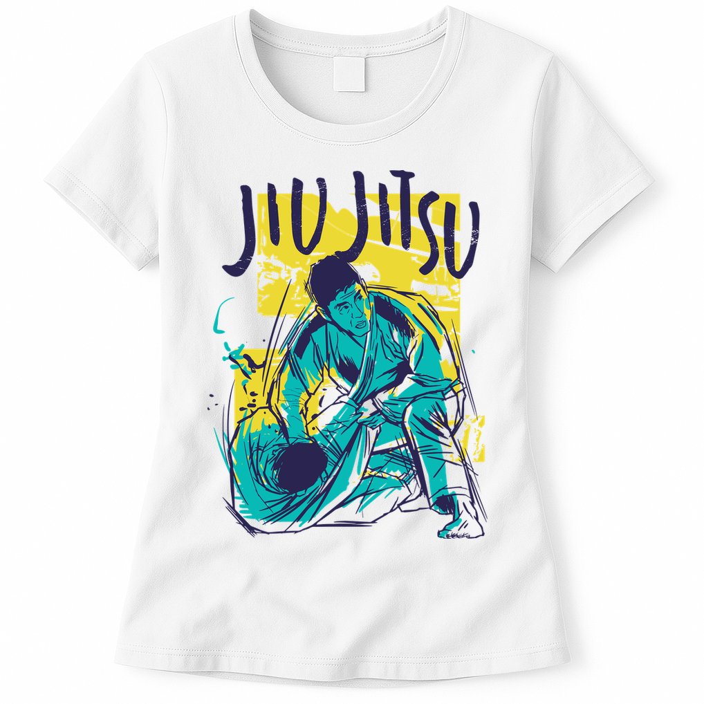 Jiu Jitsu Grunge Womens T-Shirt