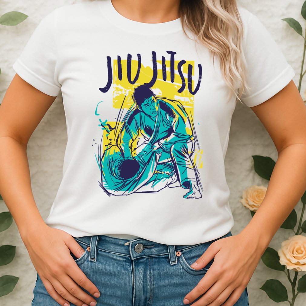 Jiu Jitsu Grunge Womens T-Shirt