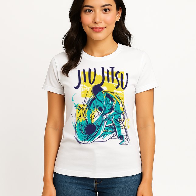 Jiu Jitsu Grunge Womens T-Shirt