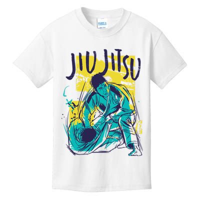 Jiu Jitsu Grunge Kids T-Shirt