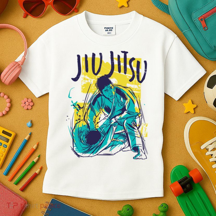 Jiu Jitsu Grunge Kids T-Shirt